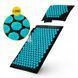 Килимок акупунктурний з подушкою 4FIZJO Eco Mat Аплікатор Кузнєцова Black/Blue (P-5907739316684) 154680-2692 фото 2