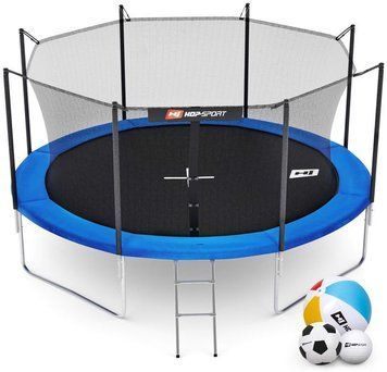 Батут Hop-Sport 12ft (366cm) blue з внутрішньою сіткою 103867-1664 фото