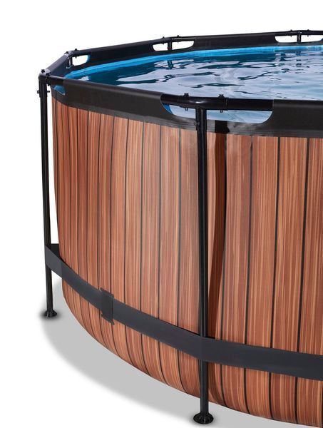 Басейн каркасний з накриттям EXIT "Дерево" 360х122 см з нагрівом води 149463-3056 фото