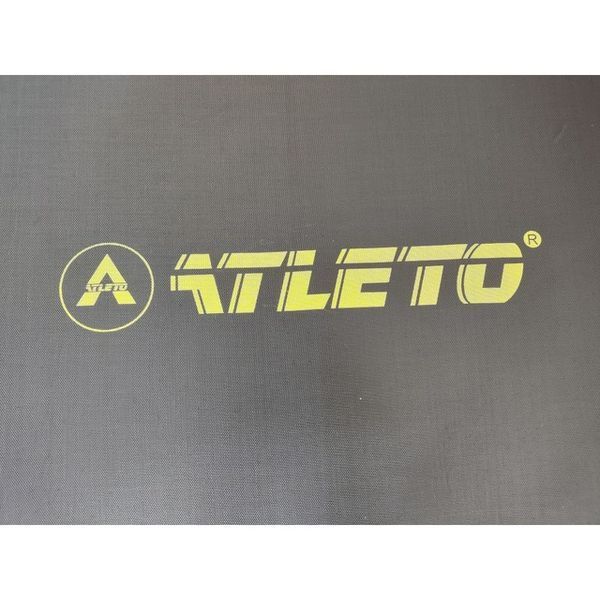 Батут з сіткою та драбинкою 312 см Atleto Black + подарунок м'ячик 42400583 фото