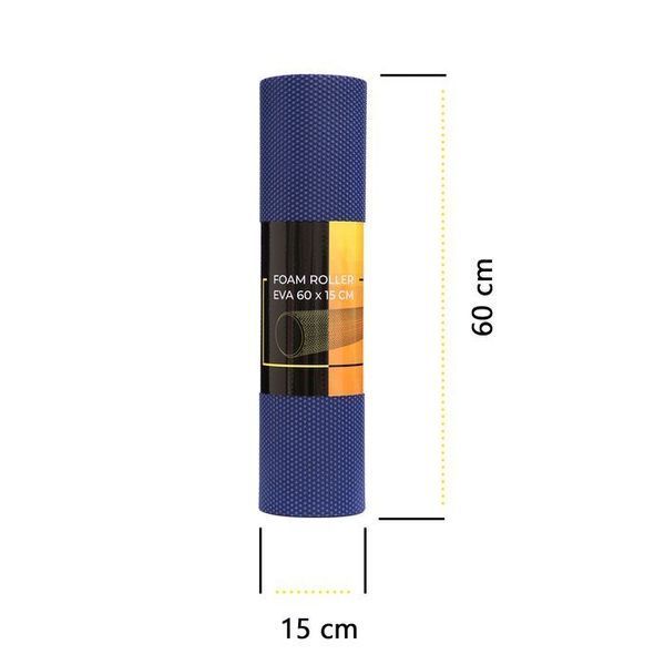 Масажний ролик Cornix EVA+ 60 x 15 см (валик, роллер) XR-0309 Navy Blue XR-0309 фото