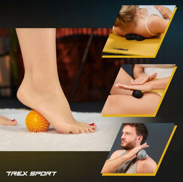 Набір масажних м'ячів Trex Sport TX-005MSC 5в1 для йоги та фітнесу EPP 5902308233713 фото