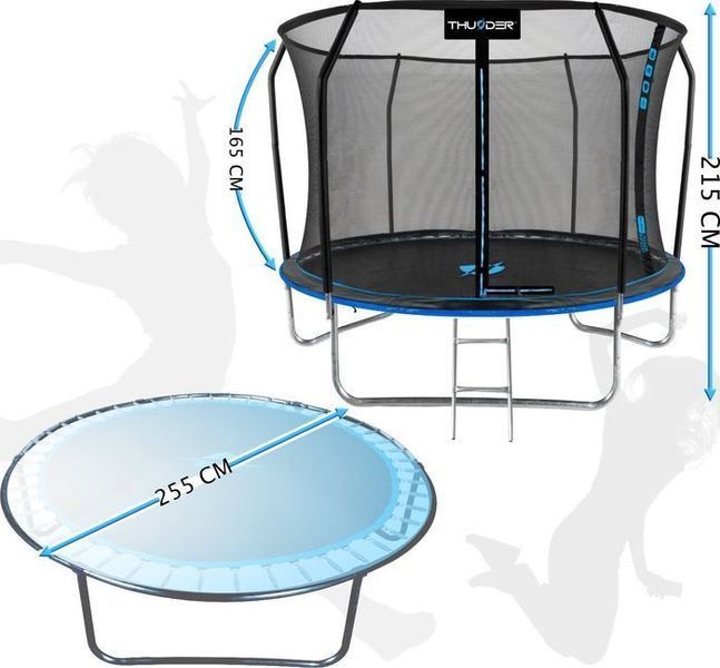 Батут THUNDER INSIDE ELITE 8FT блакитний 255 см INSIDE-ELITE-8FT-BLUE фото