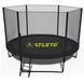 Батут з сіткою та драбинкою 312 см Atleto Black + подарунок м'ячик 42400583 фото 2