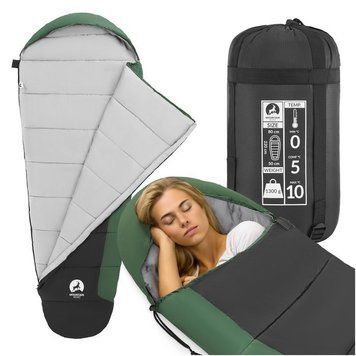 Спальний мішок (спальник) кокон Mountain Goat Pro+ 0 ...+10&deg;C R Black/Olive (P-5905973400978) 154284-2692 фото