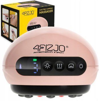 Масажна вакуумна банка 4FIZJO акумуляторна з ІЧ прогрівом Pink (P-5907739318701) P-5907739318701 фото