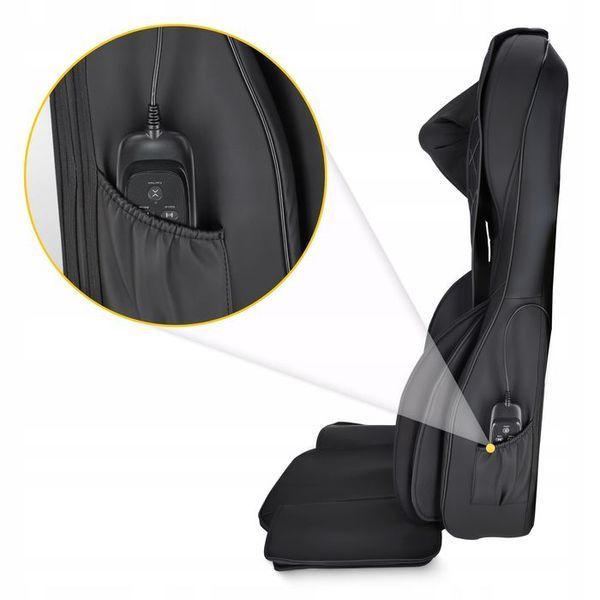 Масажна накидка 4FIZJO Shiatsu багатофункціональна, з підігрівом Black (P-5905973403528) P-5905973403528 фото