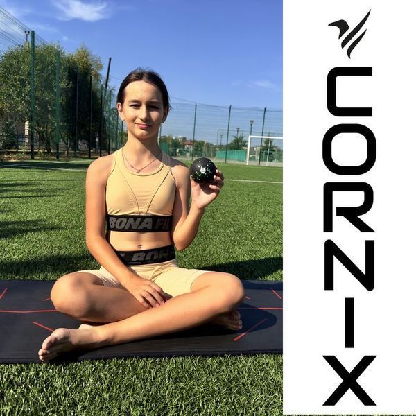 Масажний набір Cornix (Ball 8 см, Duoball 8 х 16 см та Foam Roller 30 х 15 см) XR-0079 XR-0079 фото