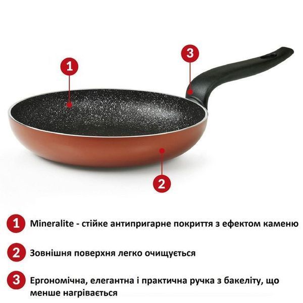 Сковорода Flonal Pepita Granit 20 см (PGFPS2050) 149263-1106821 фото