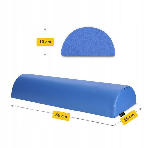 Напіввалик для реабілітації та масажу 4FIZJO 60 x 15 x 10 Blue (P-5907739319760) 147035-2692 фото
