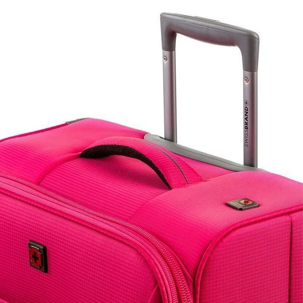 Валіза Swissbrand Silkeborg (L) Fuchsia/Light Grey (SWB_LLSIL941L) 103127-1106821 фото
