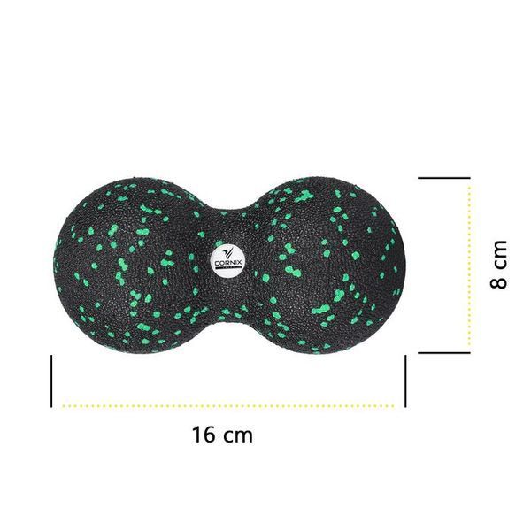 Масажний набір Cornix (Ball 8 см, Duoball 8 х 16 см та Foam Roller 30 х 15 см) XR-0079 XR-0079 фото