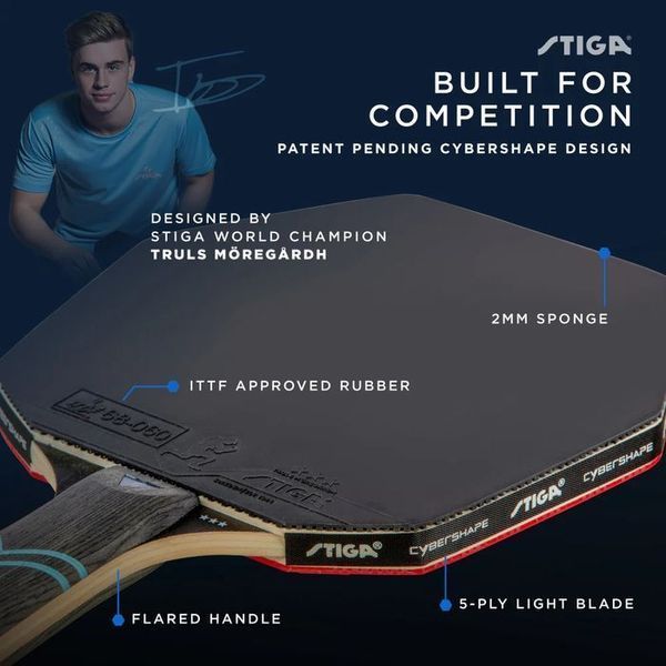 Ракетка для настільного тенісу Stiga Cybershape Future 3 Star FL (1213-0304-35) 148090-1285036 фото