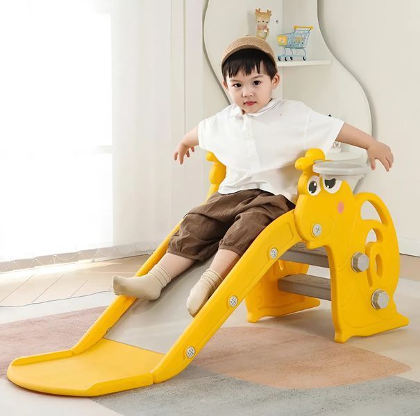 Дитяча гірка 2в1 Terrio &ldquo;Snail&rdquo; Жовта 110 см на 1-3 роки TG-112Y фото