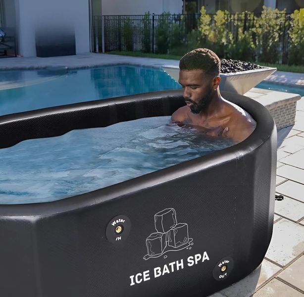 Надувна крижана ванна Ice Bath Spa 155х85х65 см для загартовування 470 л BS0025 фото