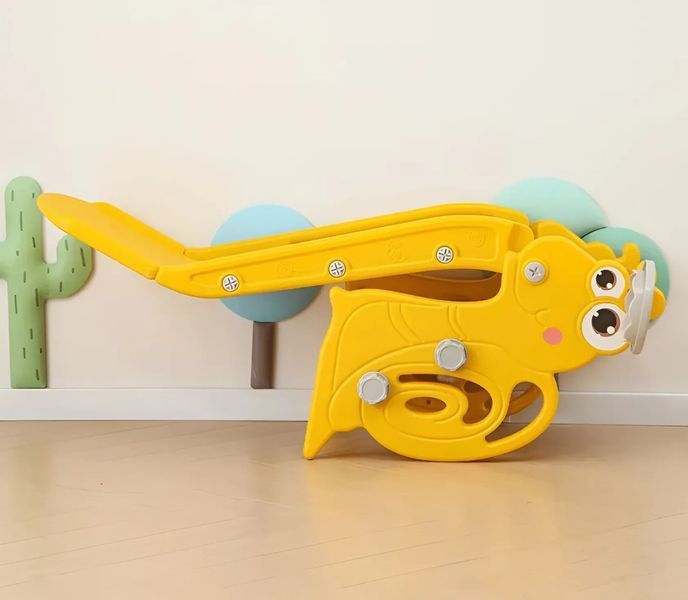 Дитяча гірка 2в1 Terrio &ldquo;Snail&rdquo; Жовта 110 см на 1-3 роки TG-112Y фото
