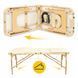 Масажний стіл складний 4FIZJO Massage Table+ Wood W60 Beige (P-5907739318367) 147871-2692 фото 4