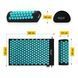 Килимок акупунктурний з валиком 4FIZJO Classic Mat Аплікатор Кузнєцова Black/Blue (P-5905973402385) 154570-2692 фото 5