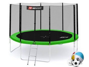 Батут Hop-Sport 12ft (366cm) green з зовнішньою сіткою 103868-1664 фото