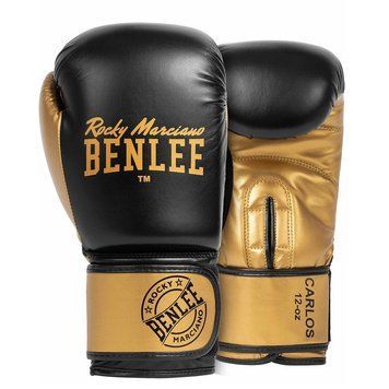 Рукавички боксерські Benlee CARLOS 12oz / PU / чорно-золоті 149518-1888 фото
