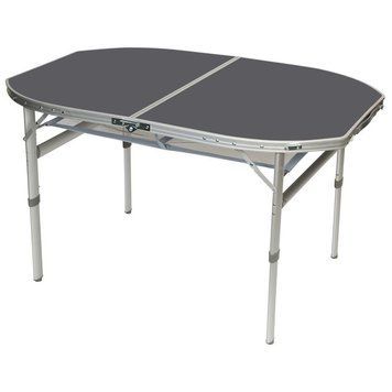 Стіл Bo-Camp Case Model Oval 120x80 cm Grey (1404415) DAS303277 фото