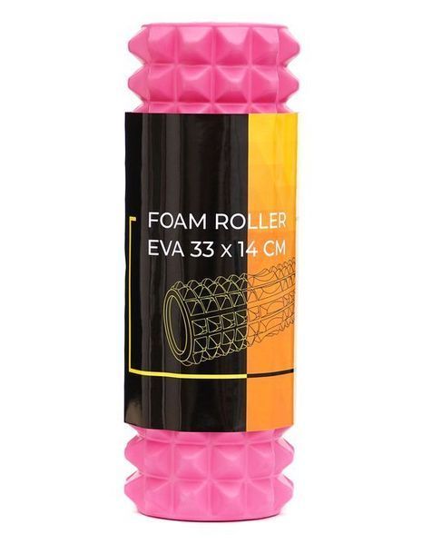Масажний ролик Cornix EVA 33 x 14 см (валик, роллер) XR-0327 Pink XR-0327 фото