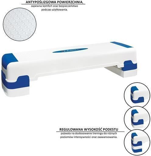 Степ-платформа HMS Step AS005 - біло-блакитна 5907695522112 фото