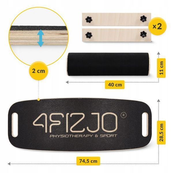 Балансувальна дошка (балансборд) 4FIZJO Balance Board (P-5905973404693) P-5905973404693 фото