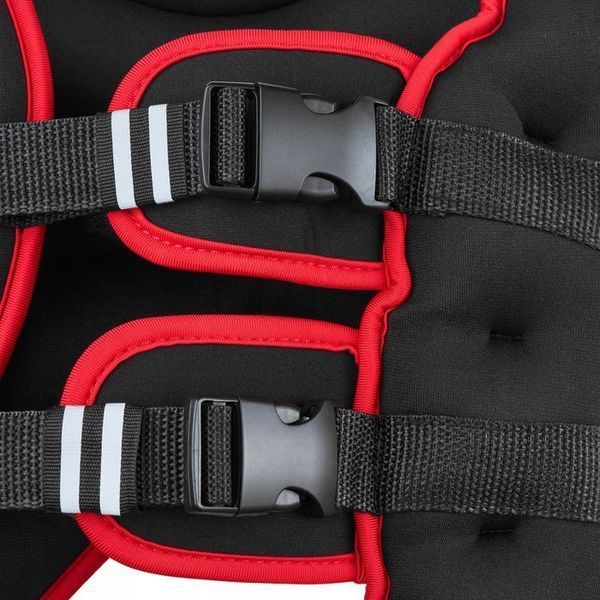 Жилет-обважнювач для тренувань 4FIZJO 5 кг Black/Red (P-5905973402156) P-5905973402156 фото