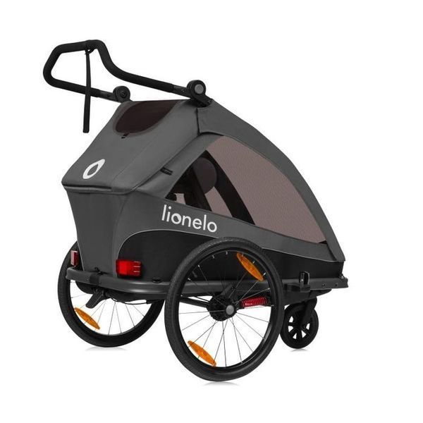 Велосипедний причіп з функцією коляски Lionelo CAMA GRAPHITE 146089-162349 фото
