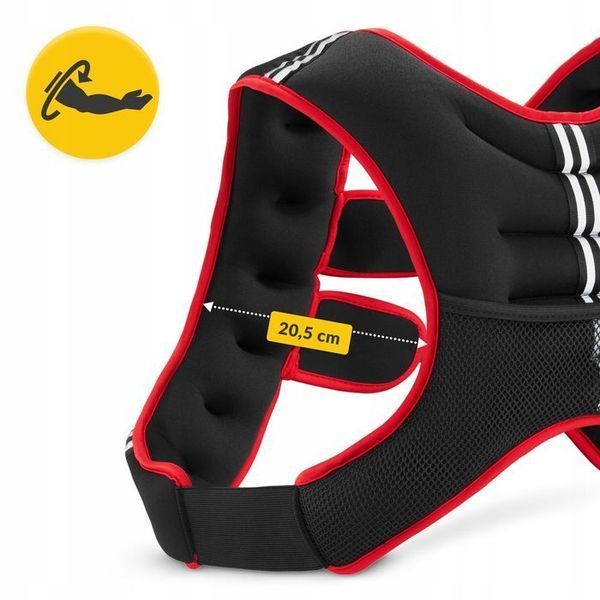 Жилет-обважнювач для тренувань 4FIZJO 5 кг Black/Red (P-5905973402156) P-5905973402156 фото