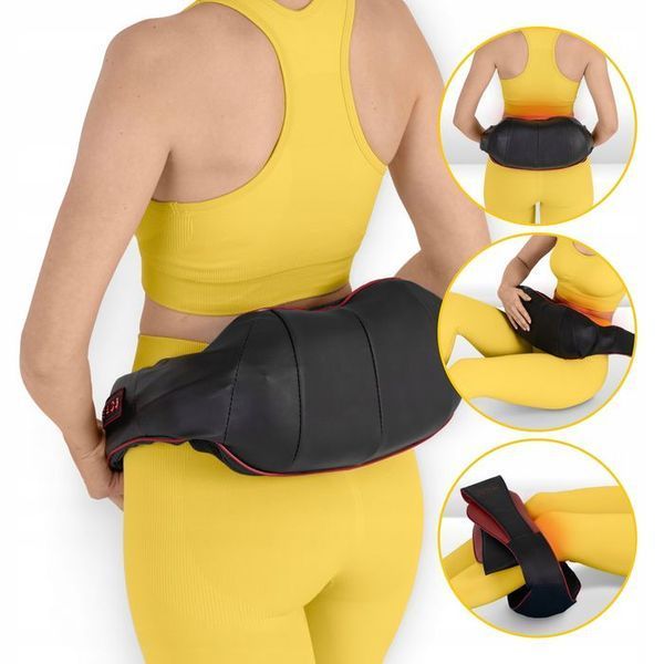 Накидка-масажер 4FIZJO Shiatsu Pro+ для шиї та спини Black/Red (P-5907739319074) P-5907739319074 фото