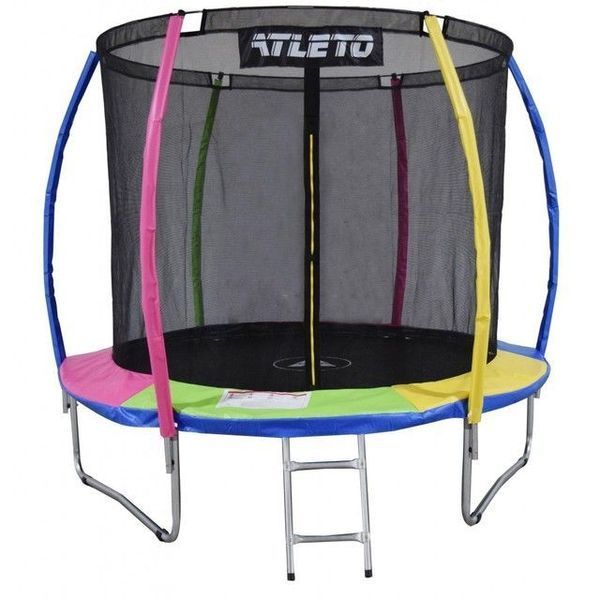 Дитячий батут Atleto 252 см з внутрішньою сіткою multikolor (21000123) 16590-111055 фото