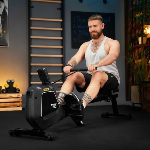 Гребний тренажер Trex Sport TX-580RM REIN black 5902308237537 фото