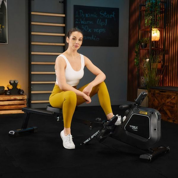 Гребний тренажер Trex Sport TX-580RM REIN black 5902308237537 фото