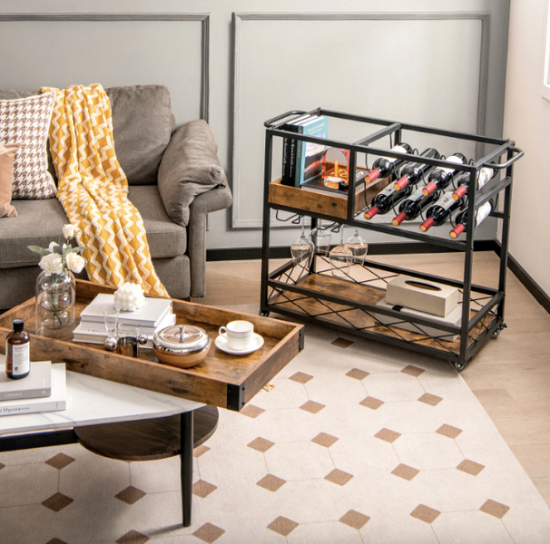 Барний візок Costway Mexico із кількома ярусами в стилі в стилі Loft 5903330062802 фото