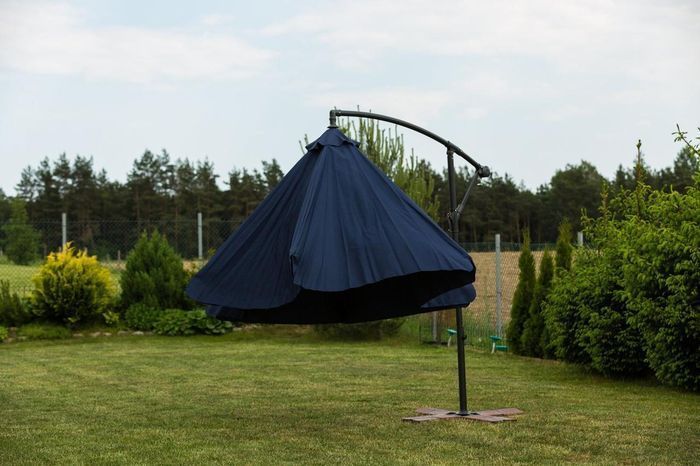 Парасоля садова кутова з нахилом FunFit Garden синя 3м. 17639-3101 фото