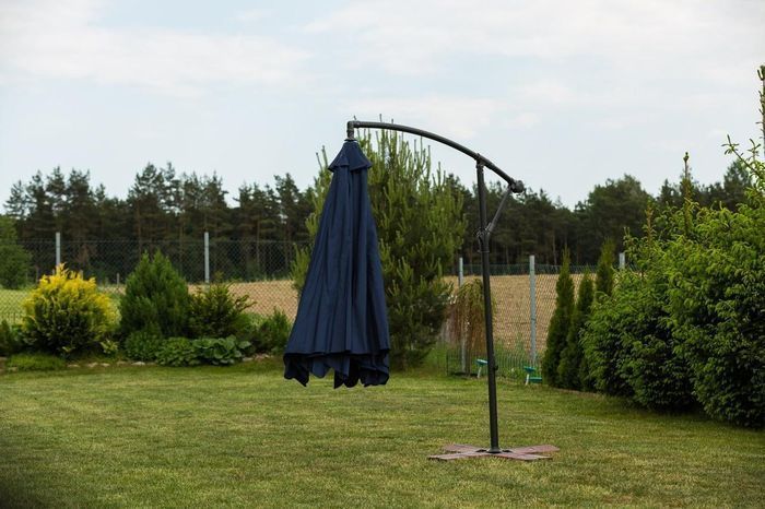 Парасоля садова кутова з нахилом FunFit Garden синя 3м. 17639-3101 фото