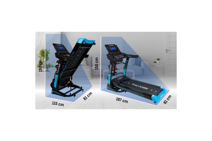 Бігова доріжка електрична THUNDER FLEX-DS-BLACK FLEX-DS-BLACK фото