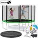 Батут Hop-Sport 12ft (366cm) green з зовнішньою сіткою 103868-1664 фото 3