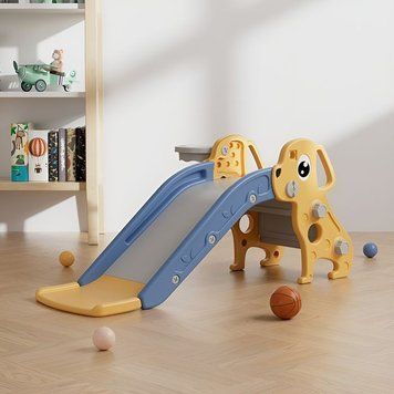 Дитяча гірка 2в1 Terrio &ldquo;Puppy&rdquo; Жовто-синя TG-124Y фото