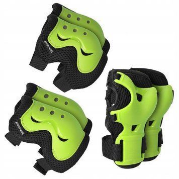 Комплект захисний SportVida 3 в 1 SV-KY0001-L Size L Black/Green 4912-2692 фото