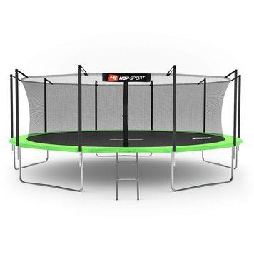 Батут Hop-Sport 14ft (427cm) green з внутрішньою сіткою 103869-1664 фото