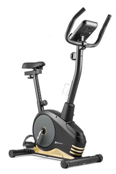 Велотренажер Hop-Sport HS-2080 Spark чорно-золотистий (2020) 5902308216389 фото