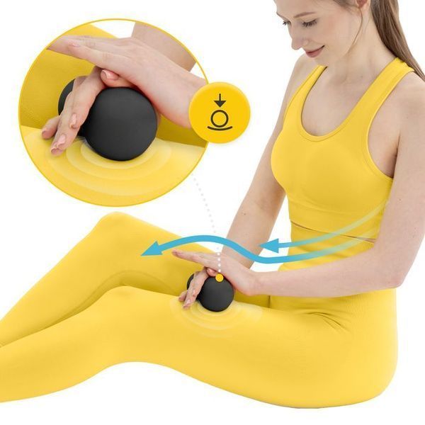Масажний м'яч подвійний 4FIZJO Lacrosse Double Ball 6.5 x 13.5 см Black (P-5907222931226) 142256-2692 фото
