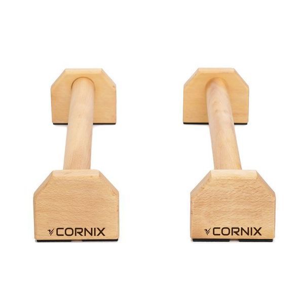 Упори для віджимань (паралетси) Cornix 50 см дерев'яні, подовжені XR-0382 143886-2692 фото