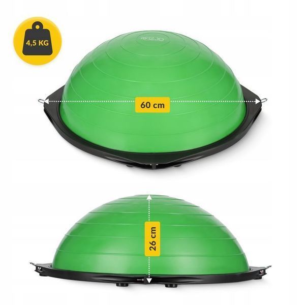 Балансувальна платформа 4FIZJO Bosu Ball 60 см Green (P-5907222931486) P-5907222931486 фото