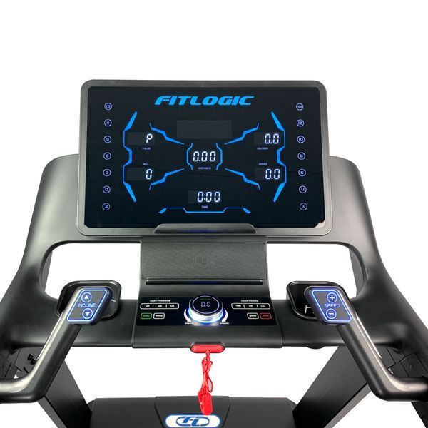 Бігова доріжка Fitlogic T69A PRO для дому з потужним двигуном 5 к.с., Bluetooth та 64 програмами тренувань T69A Pro фото