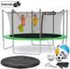 Батут Hop-Sport 14ft (427cm) green з внутрішньою сіткою 103869-1664 фото 2