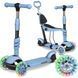 Самокат дитячий триколісний Ricokids Todi блакитно-сірий 765401 фото 1